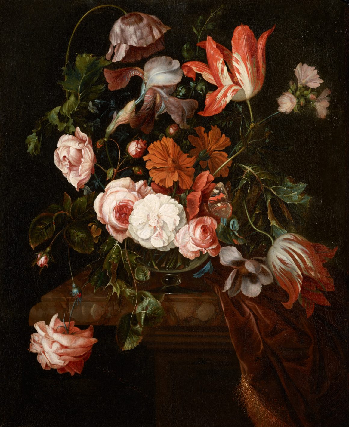 Эрнест Стювен, «Цветочный натюрморт», 1700-е года