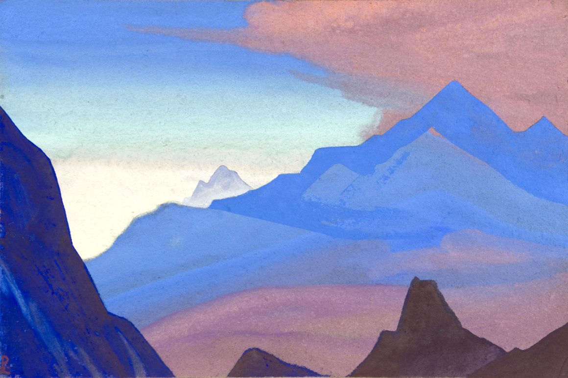 Николай РЕРИХ, Вечернее зарево. Гималаи. Рассвет, 1938