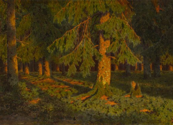Иван ШУЛЬТЦЕ, Солнце в лесу, 1916
